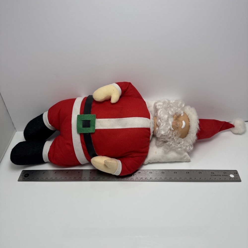 Vintage Snoring‎ Sleeping Santa Claus with Pillow  1996 -Read